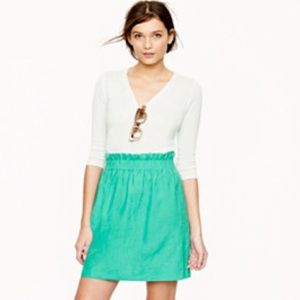 J crew bright green skirt